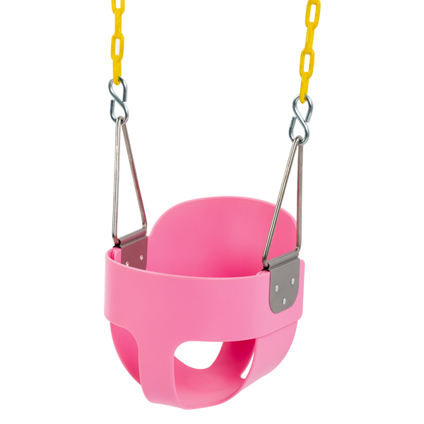 LALAHO EVA+ Iron Swing + Hanging basket swing combination Pink Baby Swing 