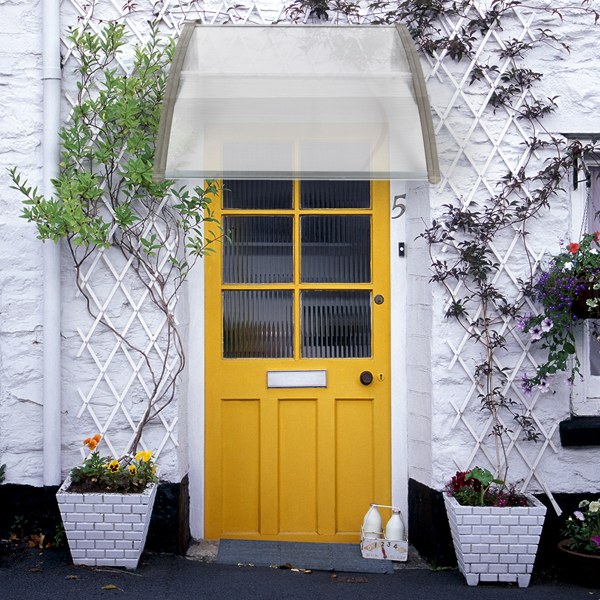 HT-100 x 96cm Household Application Door & Window Rain Cover Eaves Gray Holder