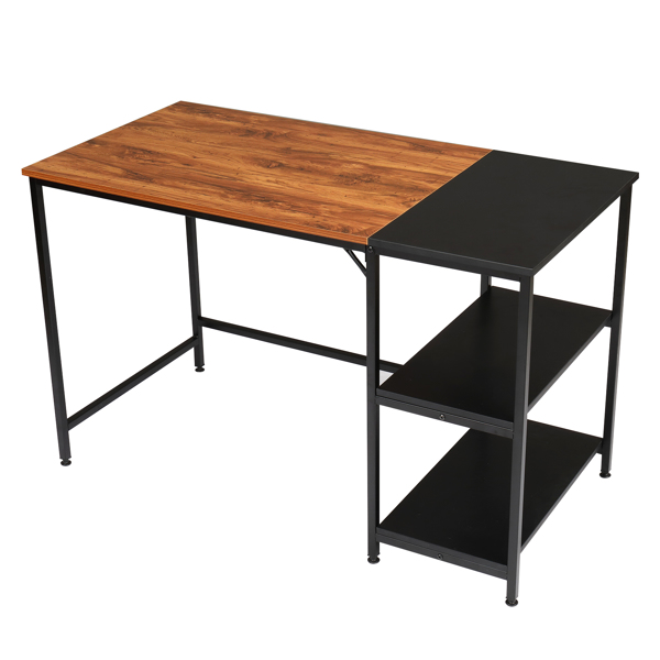 120cm Retro Color Black Particleboard Paste Triamine Stitching Computer Desk