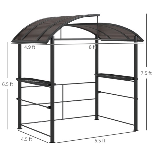 Grill Gazebo Canopy Shelter (Swiship-Ship)（Prohibited by WalMart）