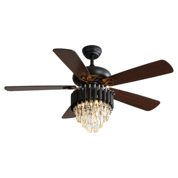 52 Inch Classics Ceiling Fan With 3 Speed Wind 5 Plywood Blades Remote Control AC Motor With Light[Unable to ship on weekends, please place orders with caution]