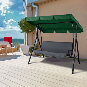 76\\'\\' x 44\\'\\' UV Protection & Water Resistance Swing Canopy Replacement Waterproof Top Cover for Outdoor Garden Patio Porch Yard, Top Cover Only（No shipping on weekends.）