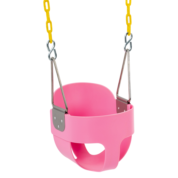 LALAHO EVA+ Iron Swing + Hanging basket swing combination Pink Baby Swing 