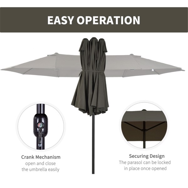 Outdoor beach umbrella/Double-Sided Market Umbrella  ( Amazon Shipping)（Prohibited by WalMart）