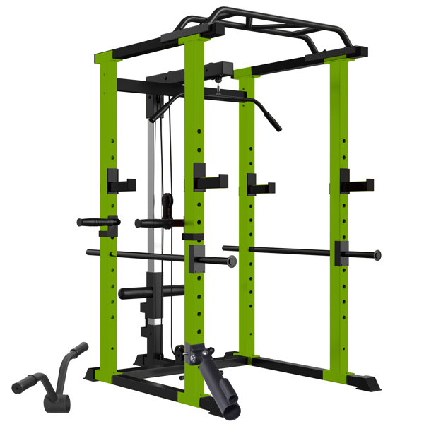 Home Gym sets Multi-functional Power Cage,Home Adjustable Pullup Squat Rack 1000Lbs Capacity Comprehensive Fitness Barbell Rack