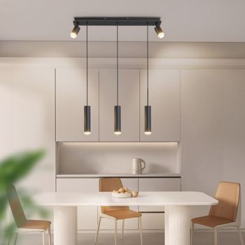 Angelina 5 - Light Cylinder Kitchen Island Pendant[No Bulb][Unable to ship on weekends, please place orders with caution]