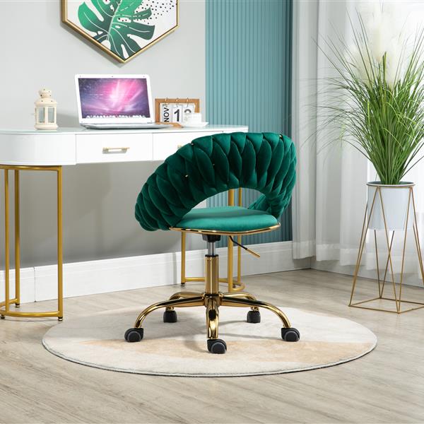 Computer Chair Office Chair Adjustable Swivel Chair Fabric Seat Home Study Chair