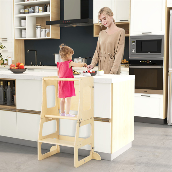 Wooden Children Climbing Toy Connected Table and Chair Set