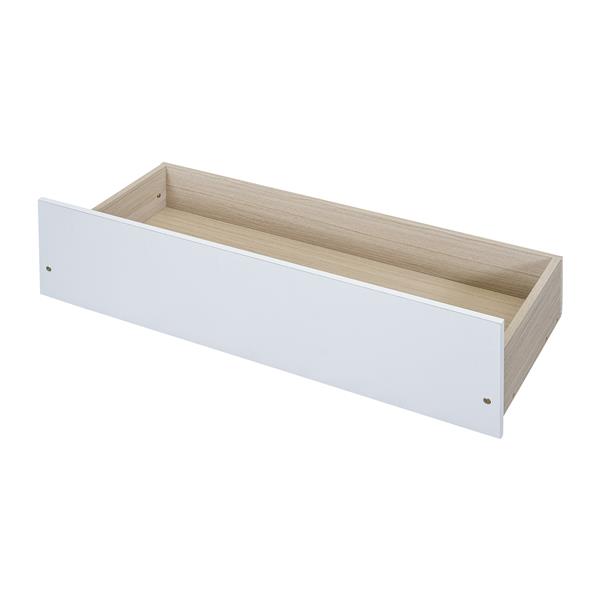 Twin Size Daybed Wood Bed with Two Drawers , White