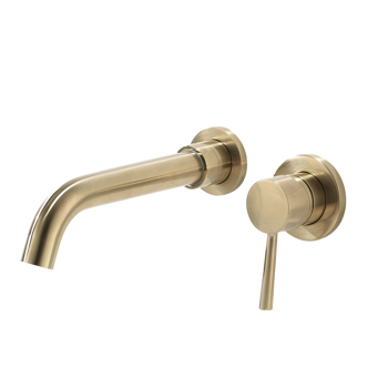 Single Lever Handle Wall Mounted Bathroom Faucet