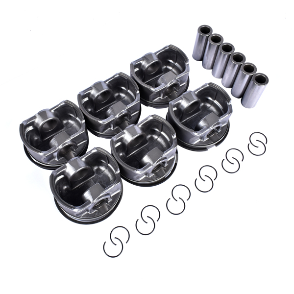 6pcs 84.00mm Pistons & Rings Set For BMW E46 E39 E60 E83 E85 M54B25 11257512526