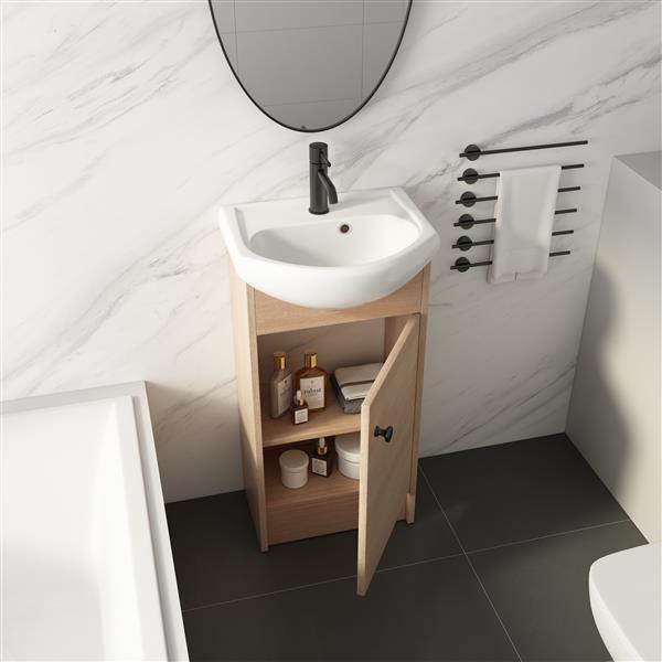 18 Inch Bathroom Vanity, Small Bathroom Vanity With Sink, Bathroom Vanity and Sink Combo