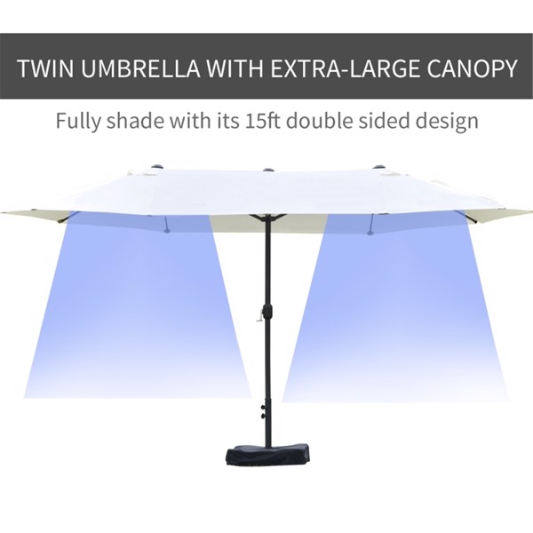 Outdoor beach umbrella/Double-Sided Market Umbrella  ( Amazon Shipping)（Prohibited by WalMart）