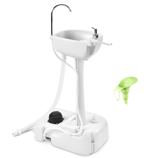  Portable Camping Sink w/Towel Holder & Soap Dispenser - Hand Wash Basin Stand  - For Outdoor Events, Gatherings, Worksite & Camping（No shipments on weekends）