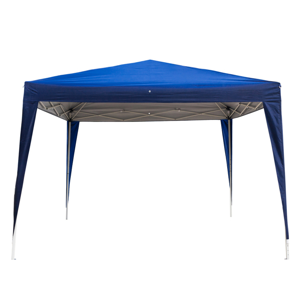 3 x 3m Two Doors & Two Windows Practical Waterproof Right-Angle Folding Tent Blue