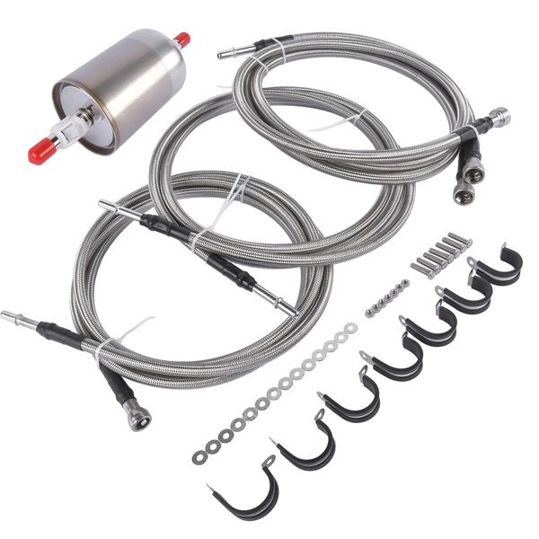 Stainless Steel Braided Fuel Lines Kit 819-840 for 1999-2003 Chevy Silverado GMC Sierra 1500 2500 3500 1999-2003 15043857