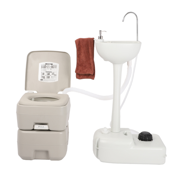  Portable Removable Outdoor Hand Sink with Portable Toilet  （Same as 46793540）