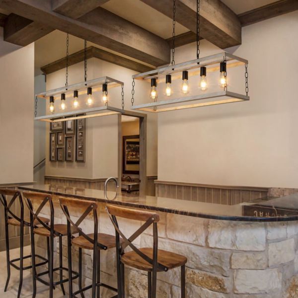 Filep 5 - Light Farmhouse Kitchen Island Pendant Light[No Bulb][Unable to ship on weekends, please place orders with caution]