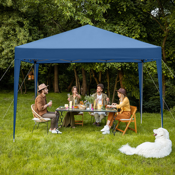 3 x 3m Practical Waterproof Right-Angle Folding Tent Blue