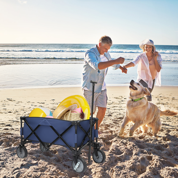 Collapsible Outdoor Wagon Blue