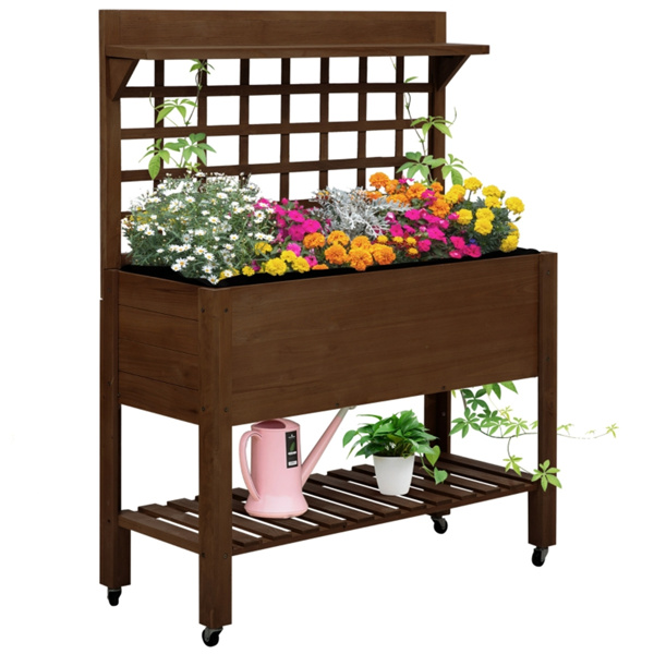 Wooden Planter、Flower shelf,Wood Planter Box,Wooden Garden Box