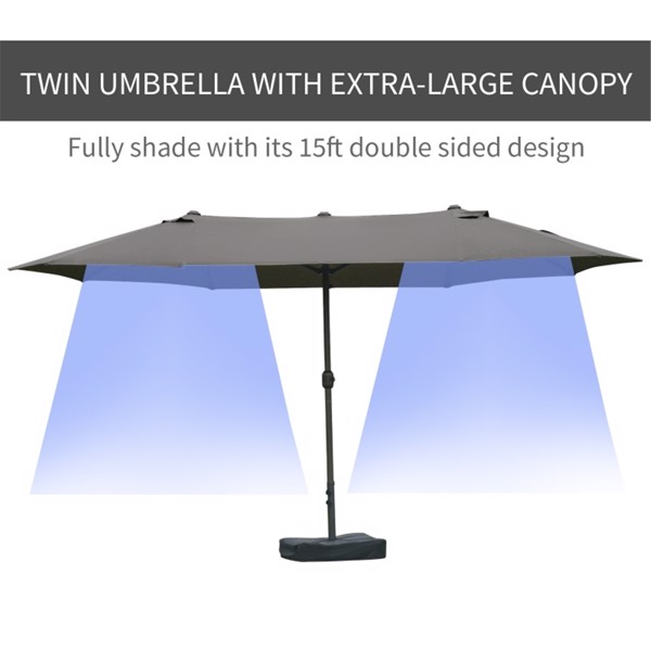 Outdoor beach umbrella/Double-Sided Market Umbrella  ( Amazon Shipping)（Prohibited by WalMart）