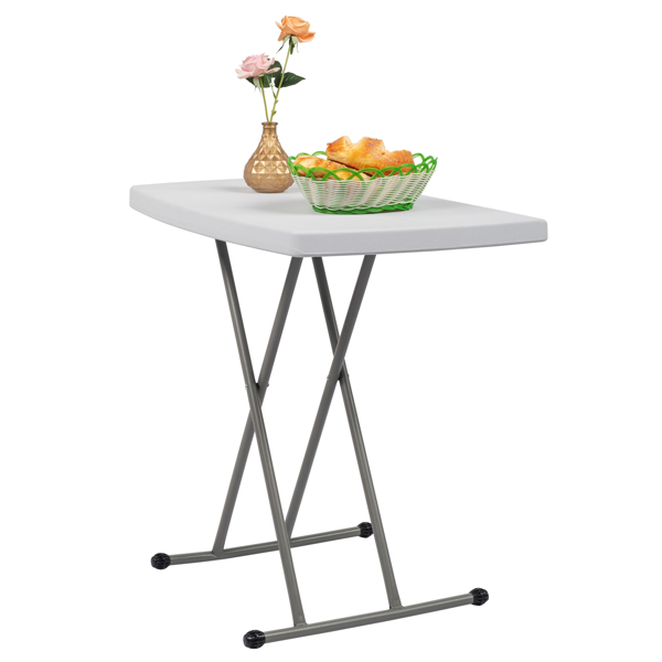 76*50*70.5cm Liftable Garden Plastic Table White