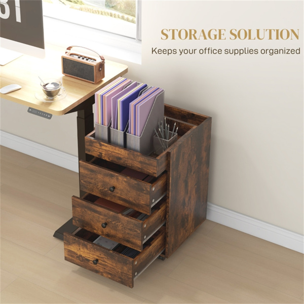 Bathroom Storage Cabinet-Brown ( Amazon Shipping)（Prohibited by WalMart）