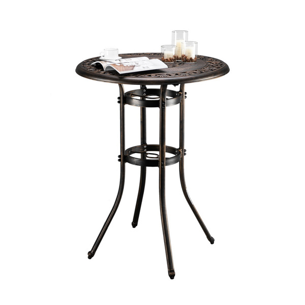 32*32*41" Outdoor Cast Aluminum Round Dining Table