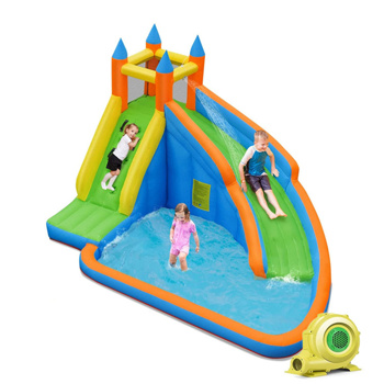 Inflatable Water Slide Bouncing House with 480W Blower