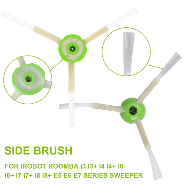适用于：iRobot Roomba i3 i3+ i4 i4+ i6 i6+ i7 i7+ i8 i8+ E5 E6 E7系列扫地机 边刷（配螺丝）（周末不发货）-3