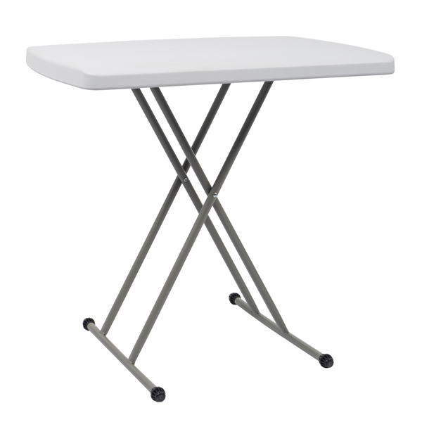 76*50*70.5cm Liftable Garden Plastic Table White