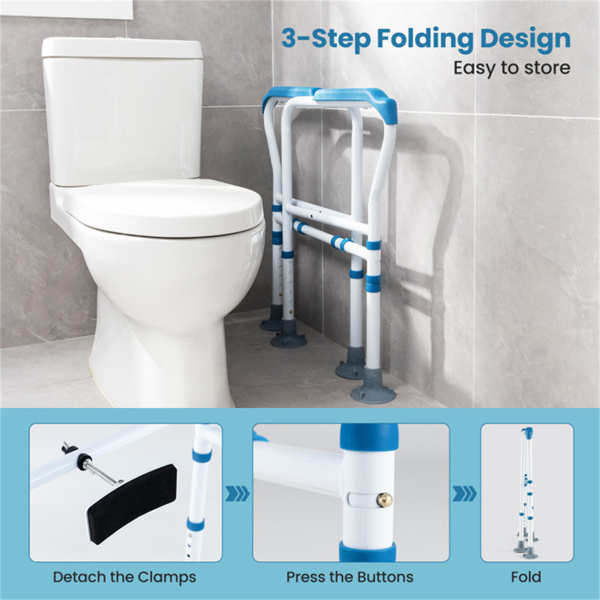 Toilet safety handrails are suitable for various situations