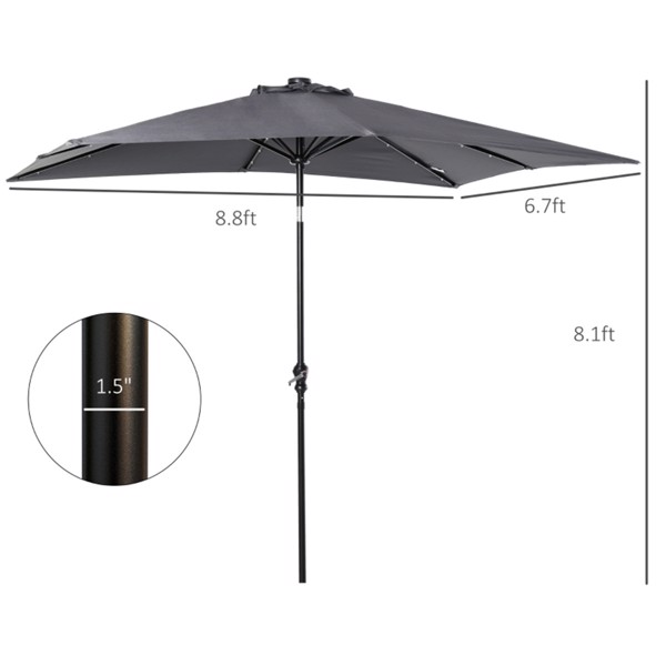 Outdoor beach umbrella/ Sun Umbrella  ( Amazon Shipping)（Prohibited by WalMart）