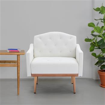 Accent  Chair  ,leisure single sofa  with Rose Golden  feet