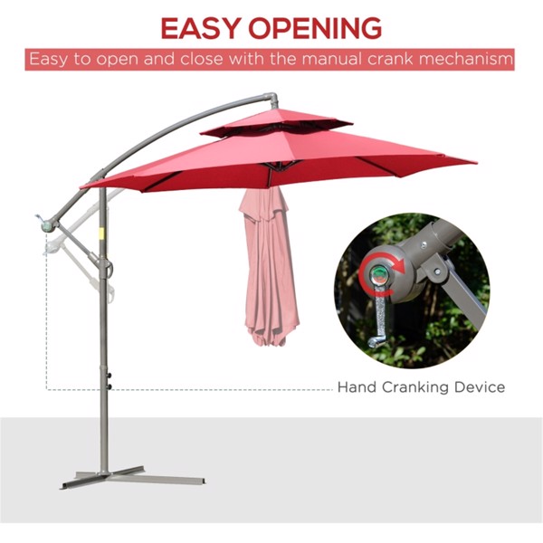 Outdoor beach umbrella/ Market Umbrella  ( Amazon Shipping)（Prohibited by WalMart）