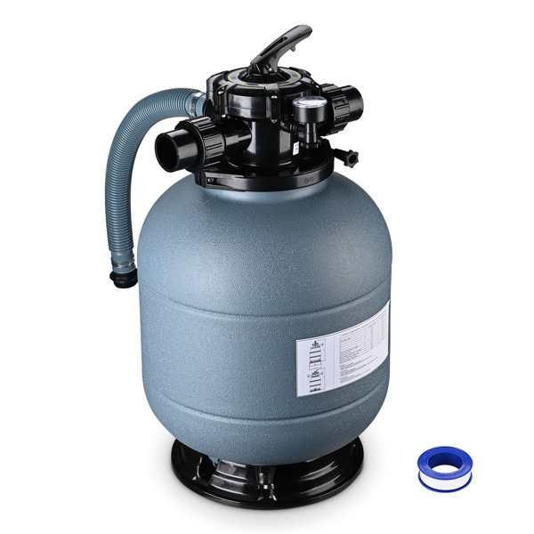 12in Sand Filter Pump for Above Ground Pool Filter features design flow rate up to 35.2 GPM and max,Enhanced Circulation for Crystal-Clear Pool (No shipments on weekends)