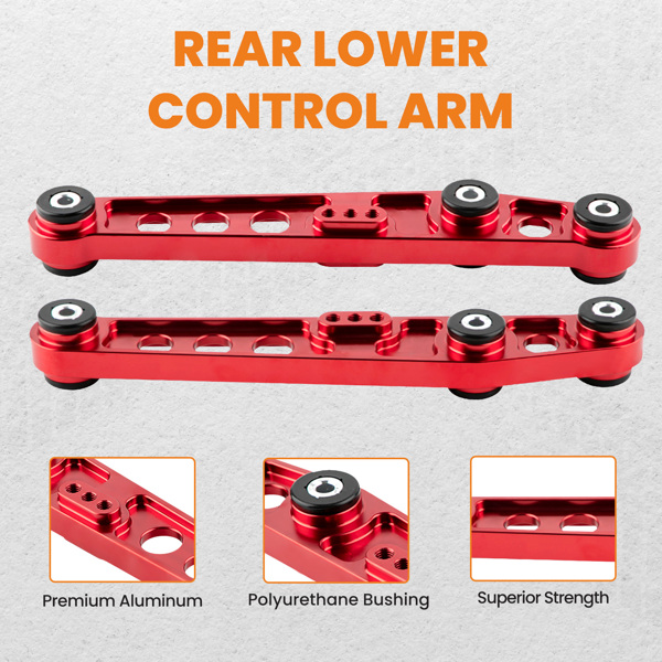 2pcs Rear Lower Suspension Control Arms For Honda Civic CRX EG EF 1988-1995