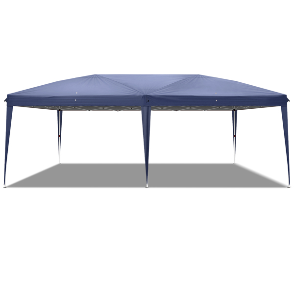 3 x 6m Four Windows Practical Waterproof Folding Tent Blue