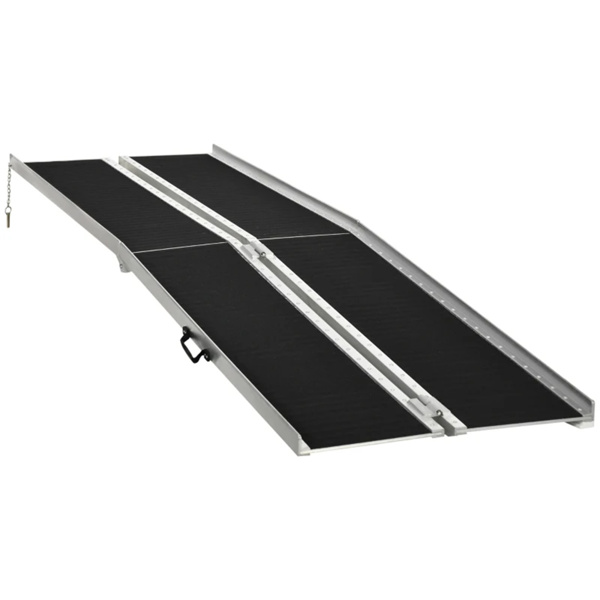 10' Threshold Ramp,Portable Wheelchair Ramp,Carpeted Foldable Handicap Ramp, 