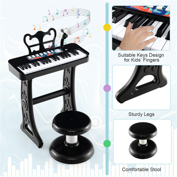 Kids Piano, Keyboard 37-Key Kids Toy Keyboard Piano with Microphone