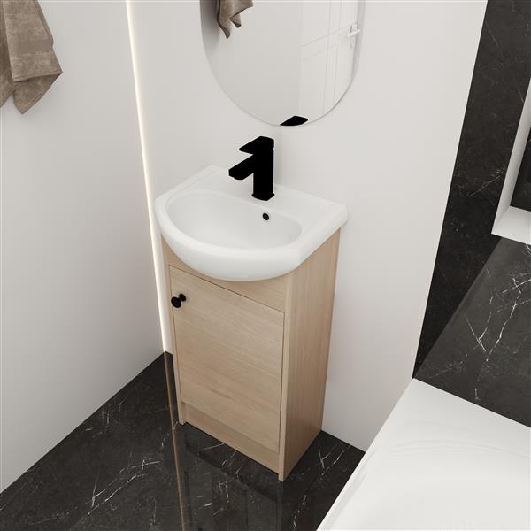 18 Inch Bathroom Vanity, Small Bathroom Vanity With Sink, Bathroom Vanity and Sink Combo