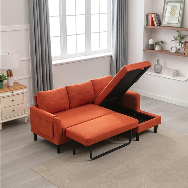 Sectional Sofa Reversible Sectional Sleeper Sectional Sofa with Storage Chaise