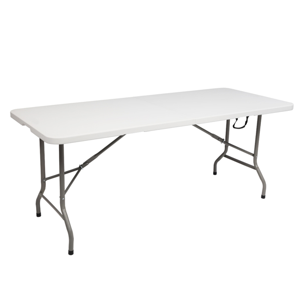 6' Folding Table Portable Plastic Indoor Outdoor Picnic Party Dining Camping Tables