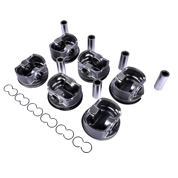 6pcs 84.00mm Pistons & Rings Set For BMW E46 E39 E60 E83 E85 M54B25 11257512526