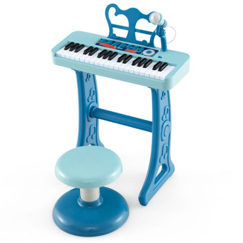 Kids Piano, Keyboard 37-Key Kids Toy Keyboard Piano with Microphone