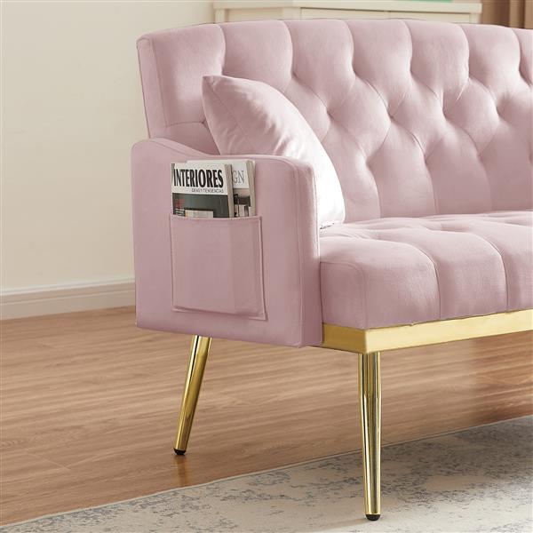 PINK 2 SEATER SOFA