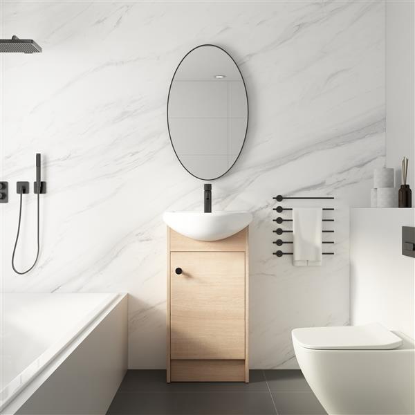 18 Inch Bathroom Vanity, Small Bathroom Vanity With Sink, Bathroom Vanity and Sink Combo