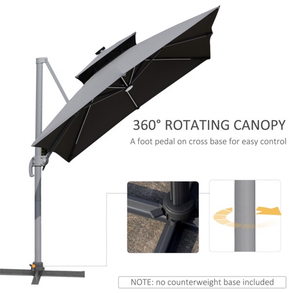 Outdoor beach umbrella/ Cantilever Umbrella  ( Amazon Shipping)（Prohibited by WalMart）