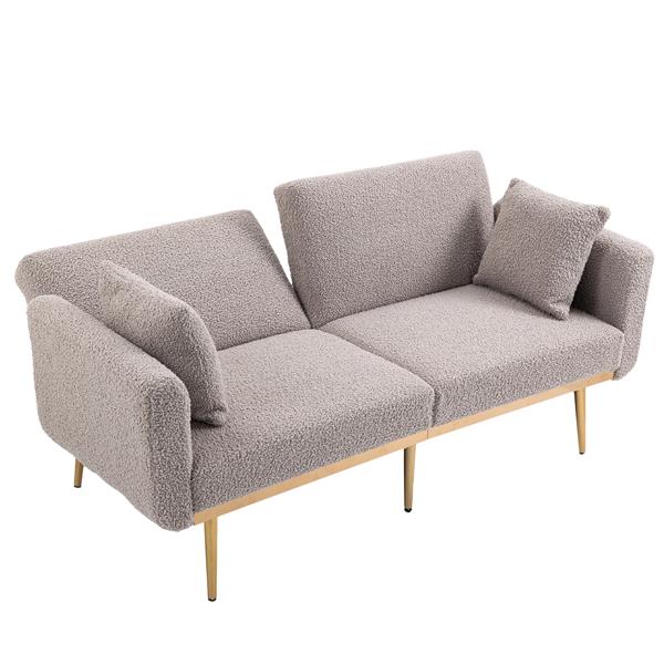 Velvet  Sofa , Accent sofa .loveseat sofa with metal  feet